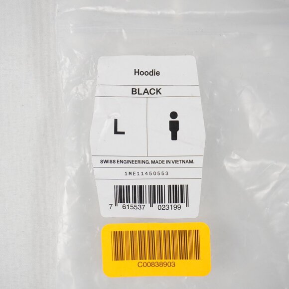 On Run On Clouds Hoodie with Bonded Patch Pocket in Black - Men's Size Large NWT - Picture 12 of 12